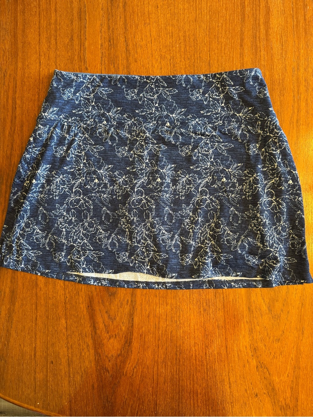 Soybu Navy Blue Floral Skort